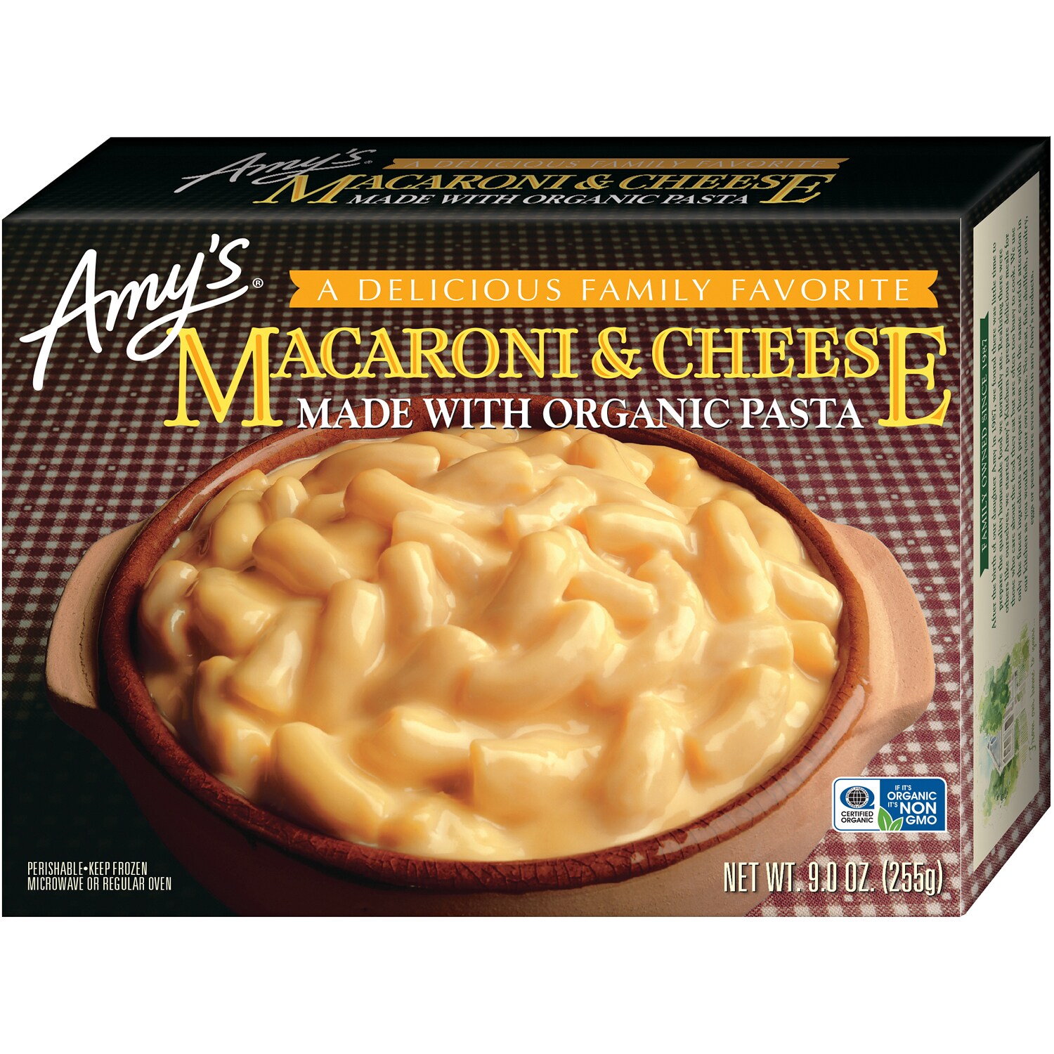 Amy's Entrées, Macaroni & Cheese, Frozen