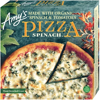 Amy's Hand-Stretched Crust Pizza, Spinach, Frozen