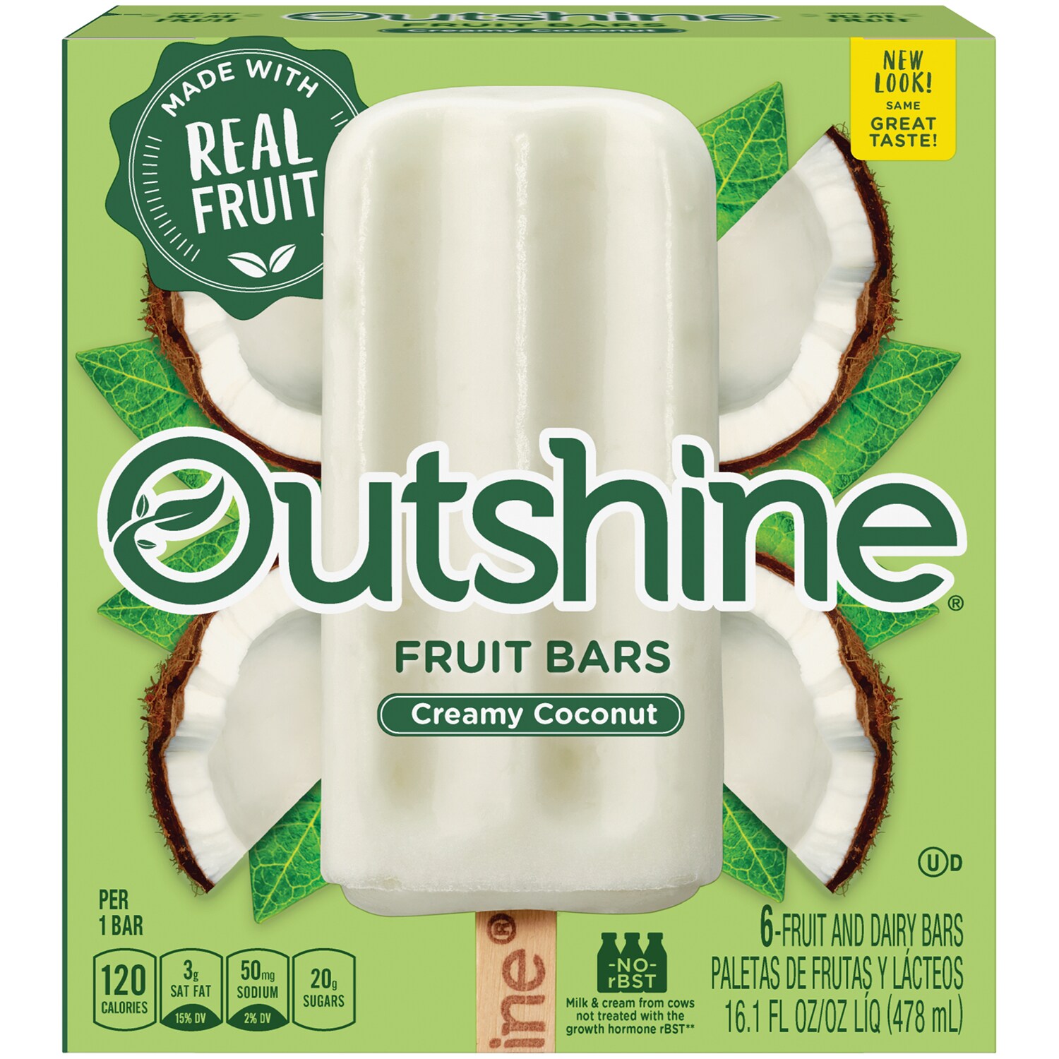 Outshine Fruit Bars, Creamy Coconut