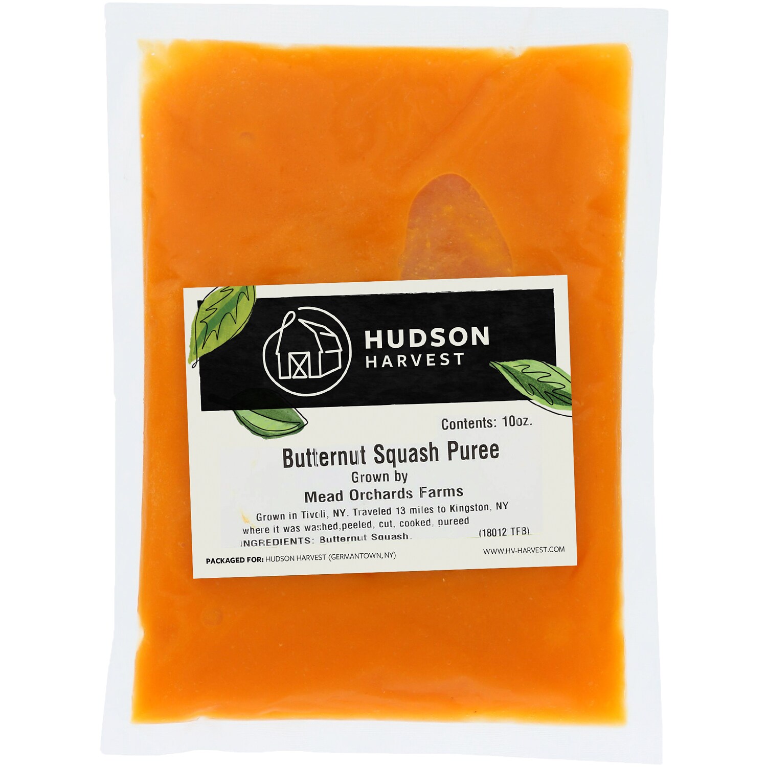 Hudson Harvest Butternut Squash Puree, Frozen