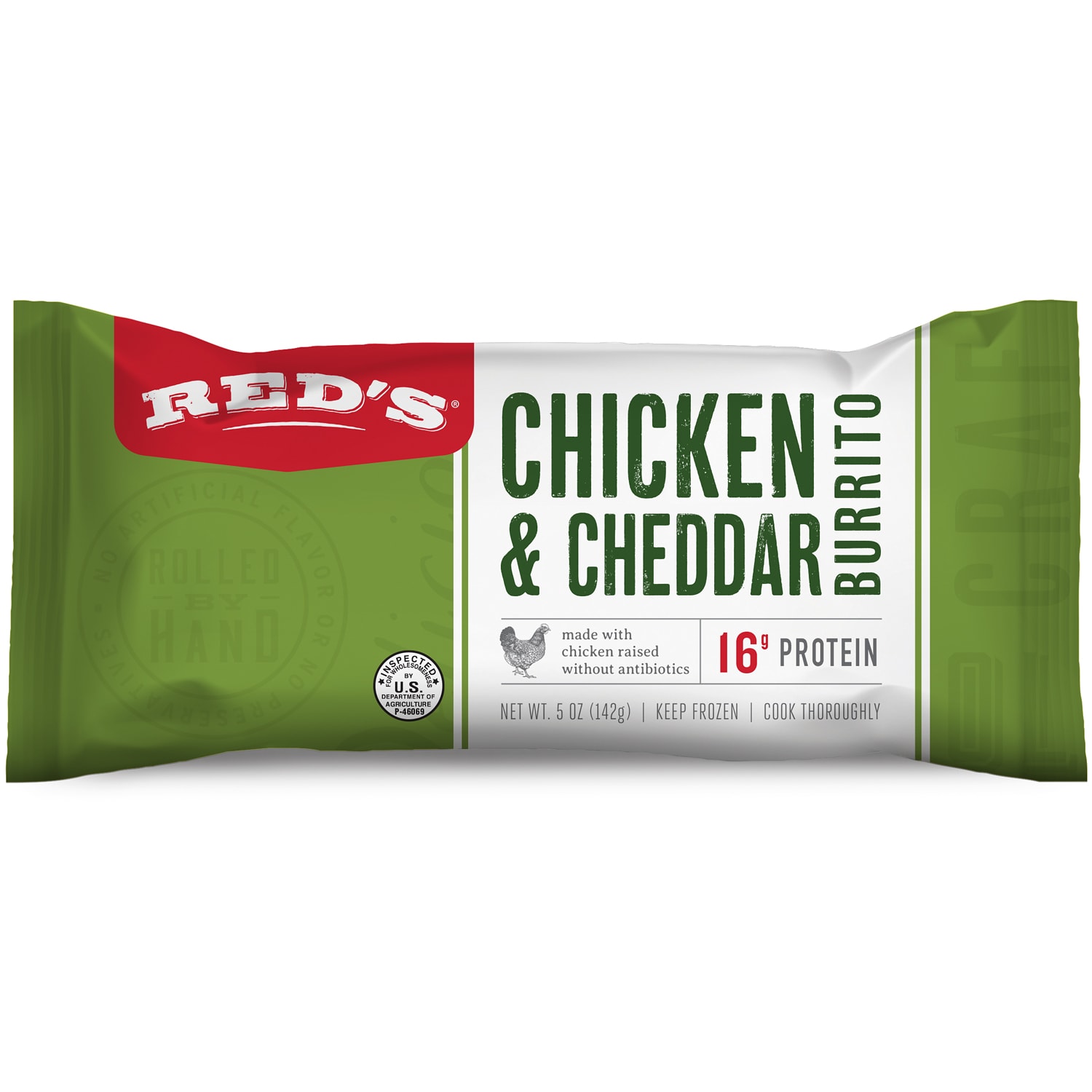 Red's Burrito, Chicken & Cheddar