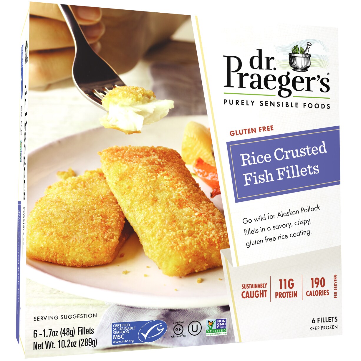 Dr. Praeger's Rice Crusted Fish Fillets 