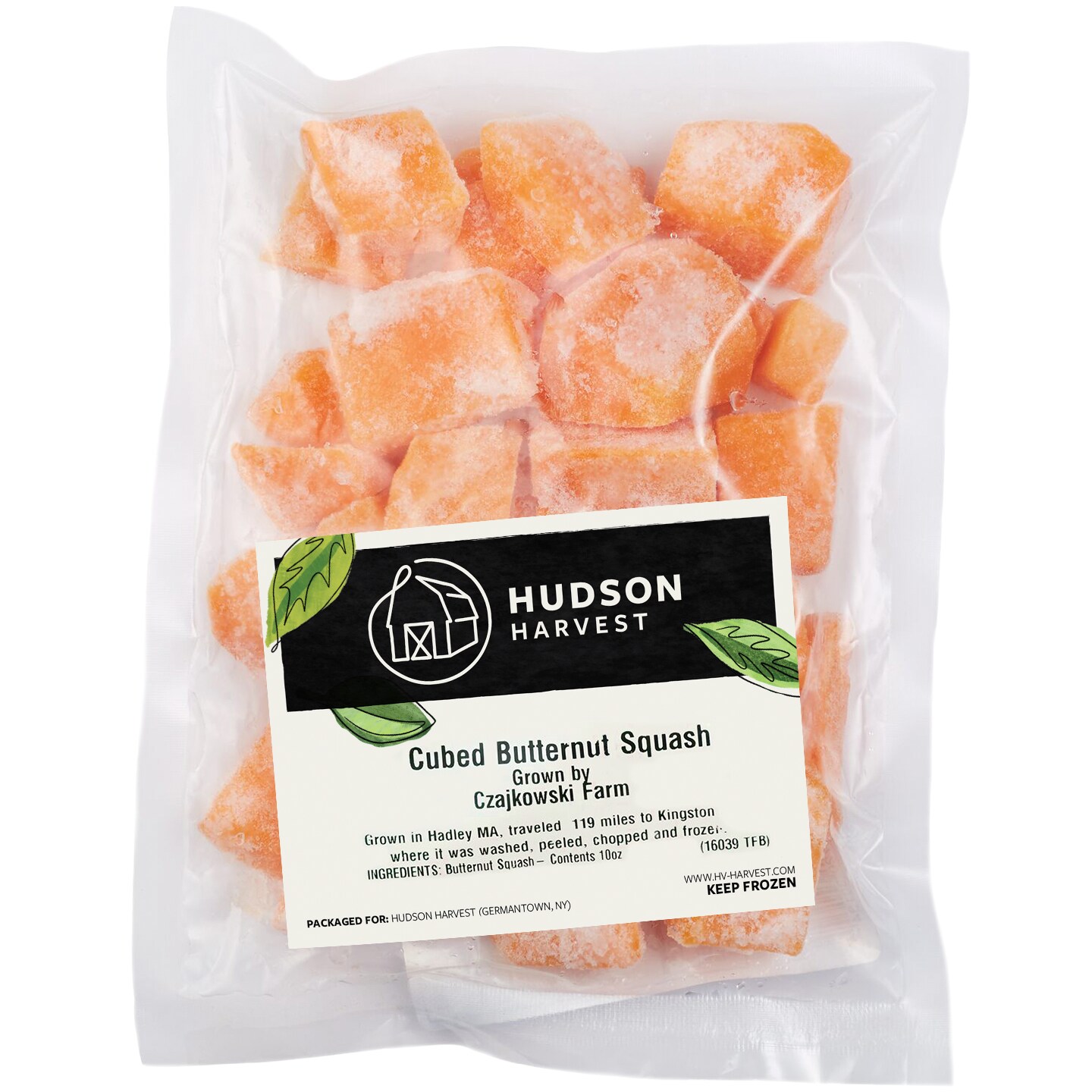 Hudson Harvest Cubed Butternut Squash, Frozen