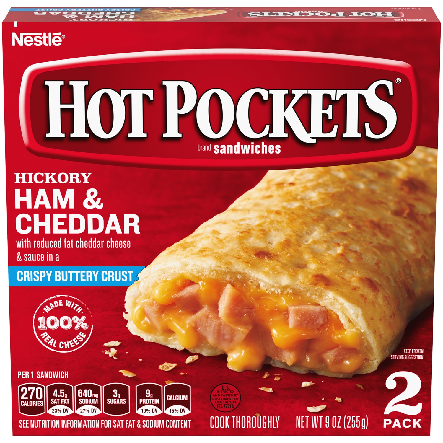 Hot Pockets Hickory Ham & Cheddar
