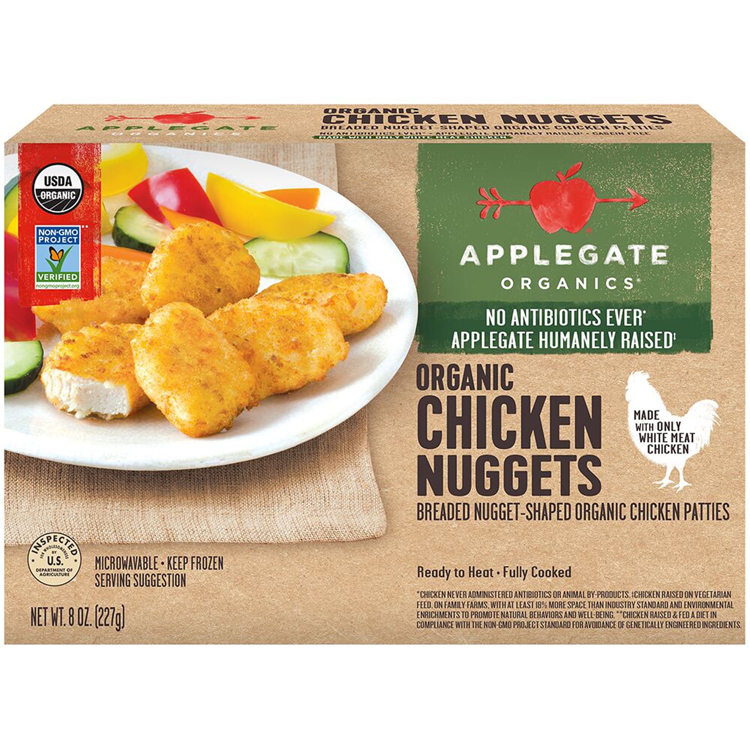 Order Applegate Organic Chicken Nuggets No Antibiotics Cooked Fast Delivery
