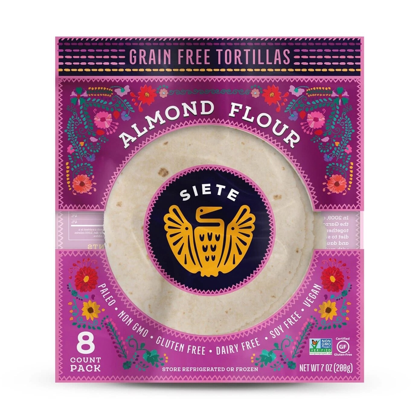 Siete Almond Flour Tortillas, Frozen
