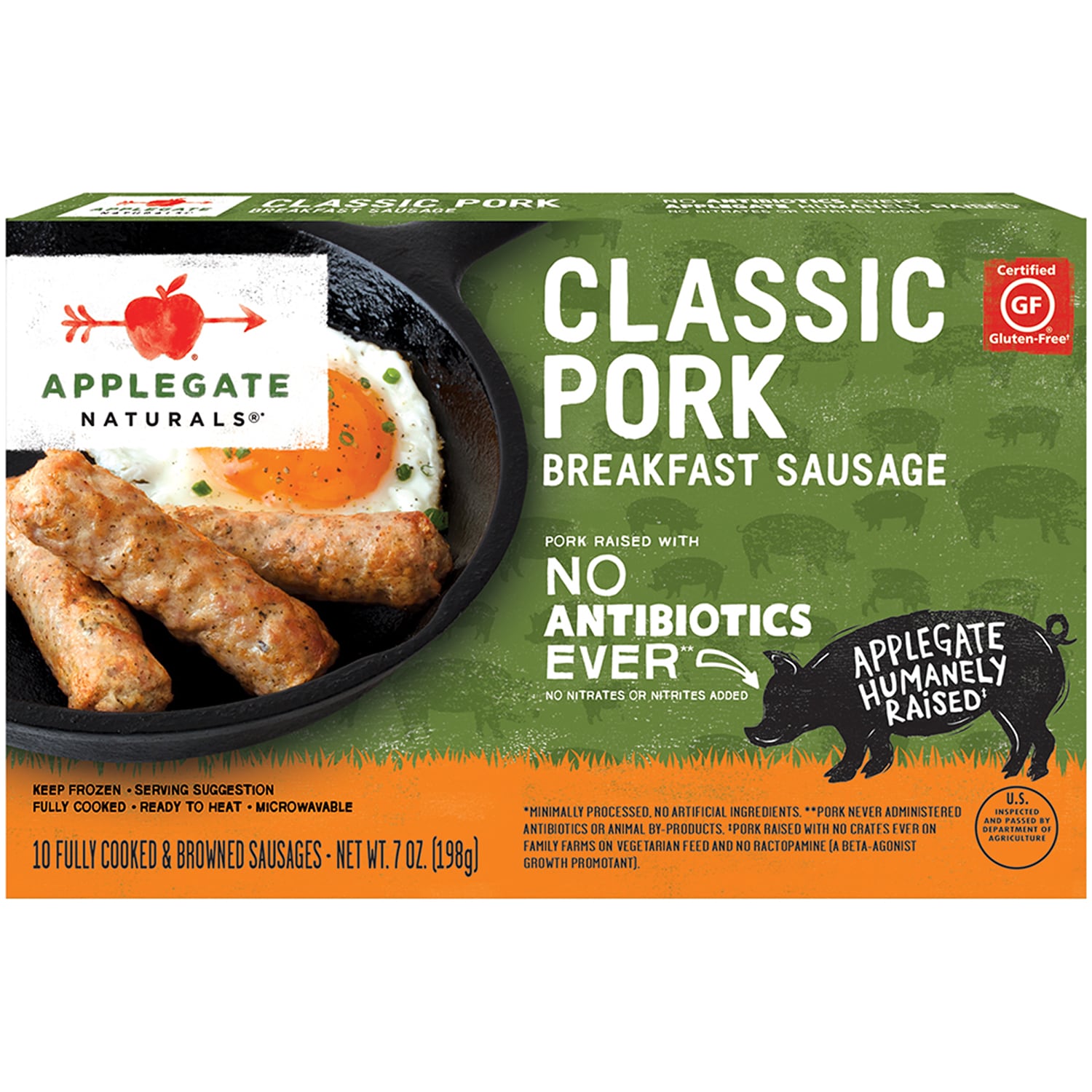 Applegate Natural Breakfast Sausage, Classic Pork