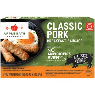 Applegate Natural Breakfast Sausage, Classic Pork