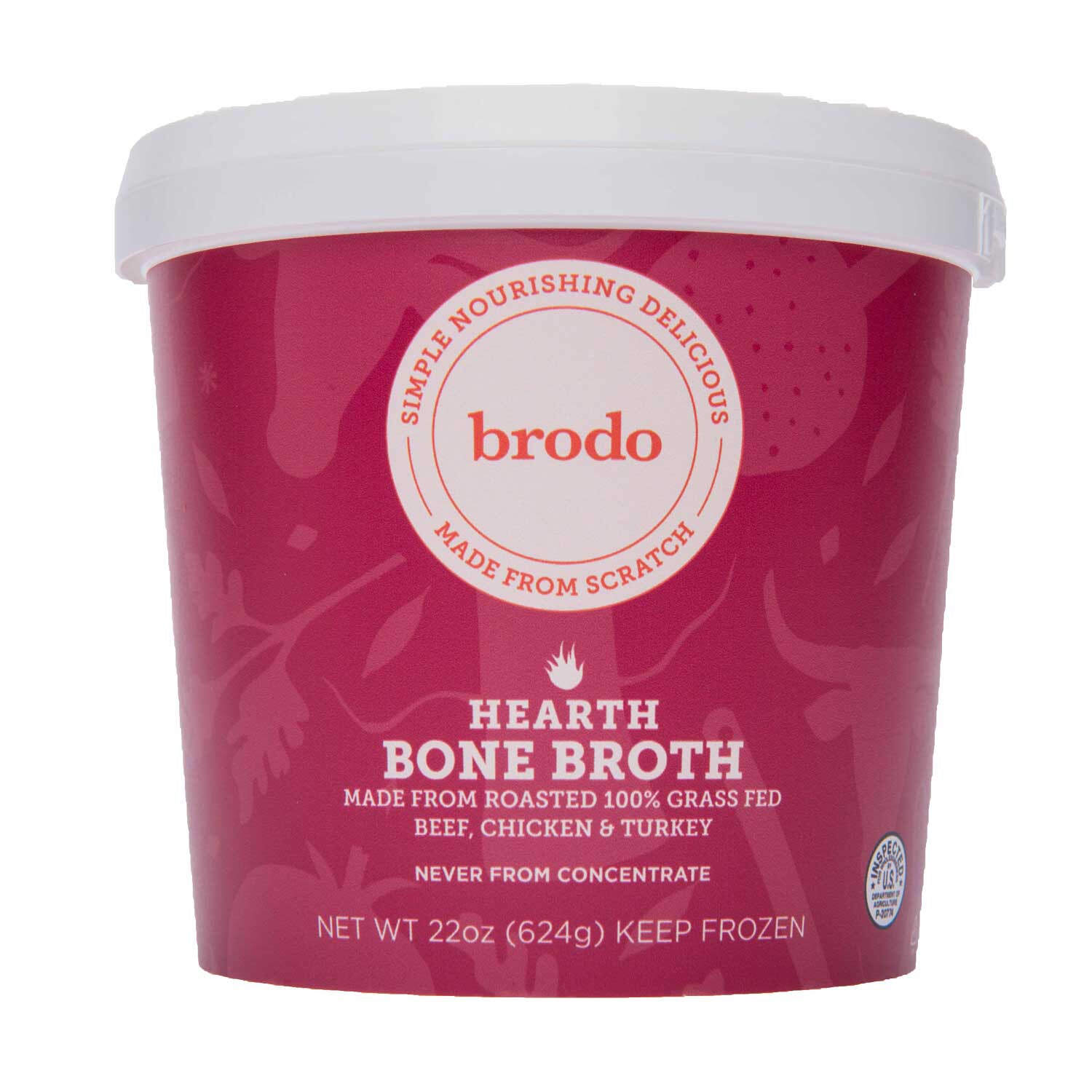 Brodo Bone Broth, Hearth (Beef, Chicken & Turkey), Frozen