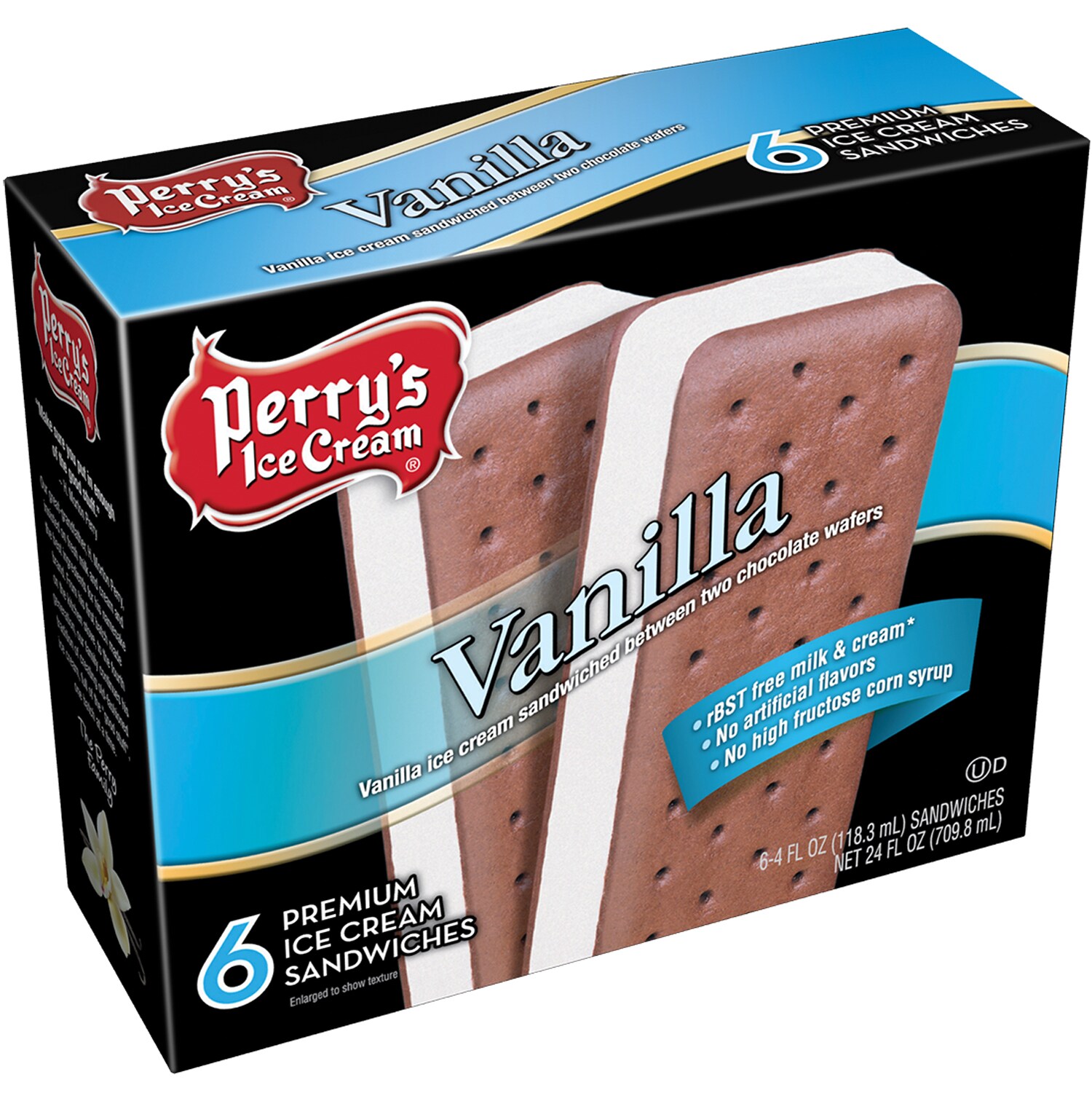 Order Perry's Ice Cream Ice Cream Sandwiches, Vanilla Fast Delivery