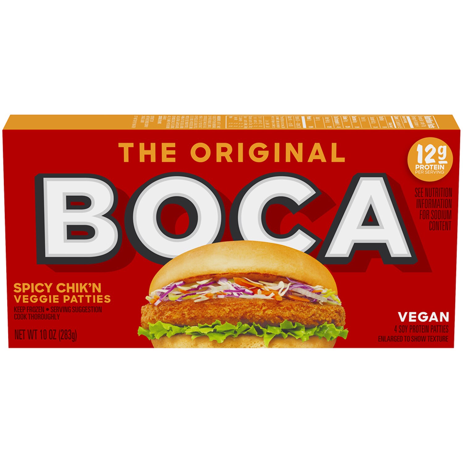 Boca Veggie Patties, Spicy Chik'n