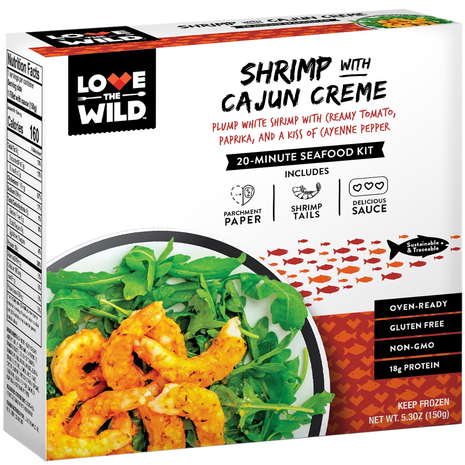Love the Wild Shrimp with Cajun Crème