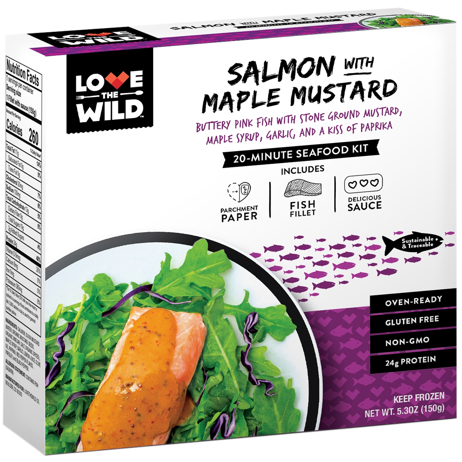 Love the Wild Salmon with Maple Mustard
