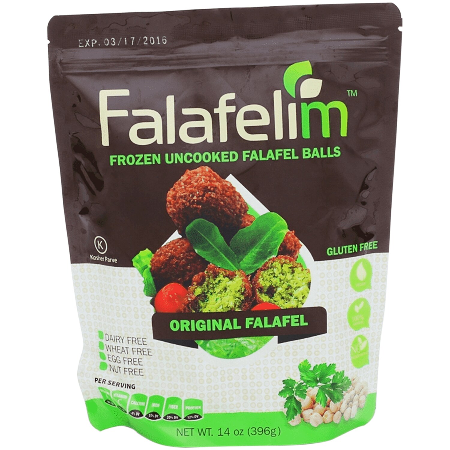 Falafelim Frozen Uncooked Falafel Balls, Original