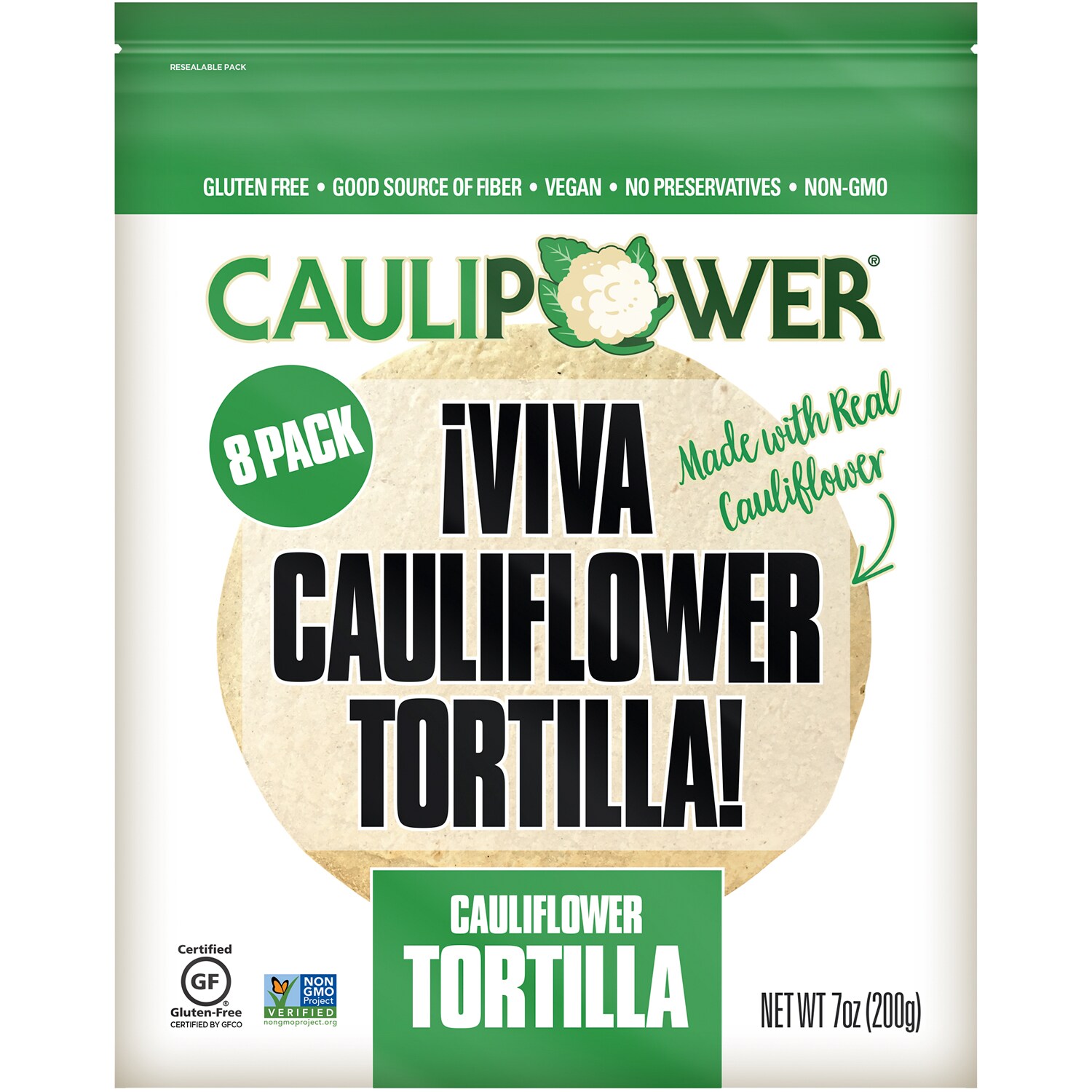 CAULIPOWER Cauliflower Tortillas, Frozen