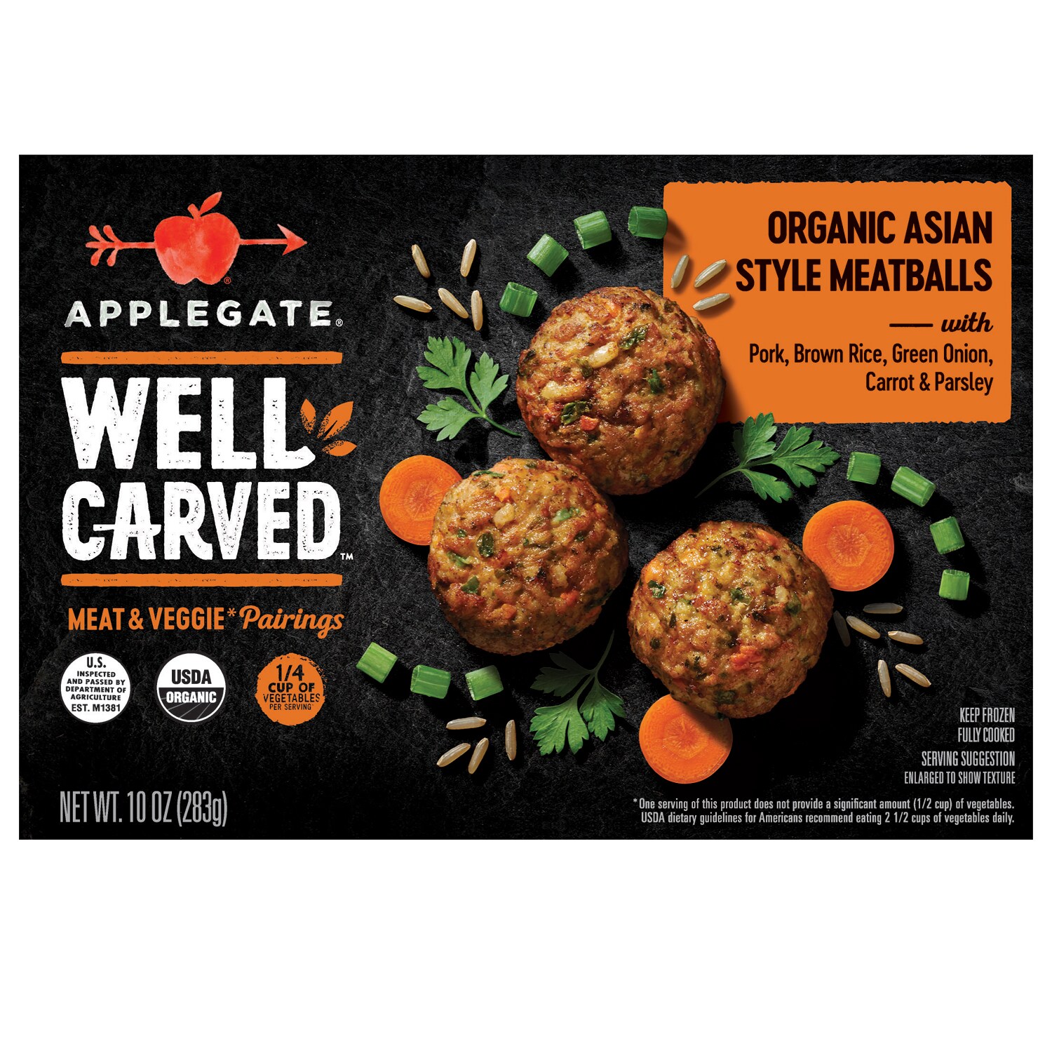 Applegate Well Carved Organic Asian Style Meatballs