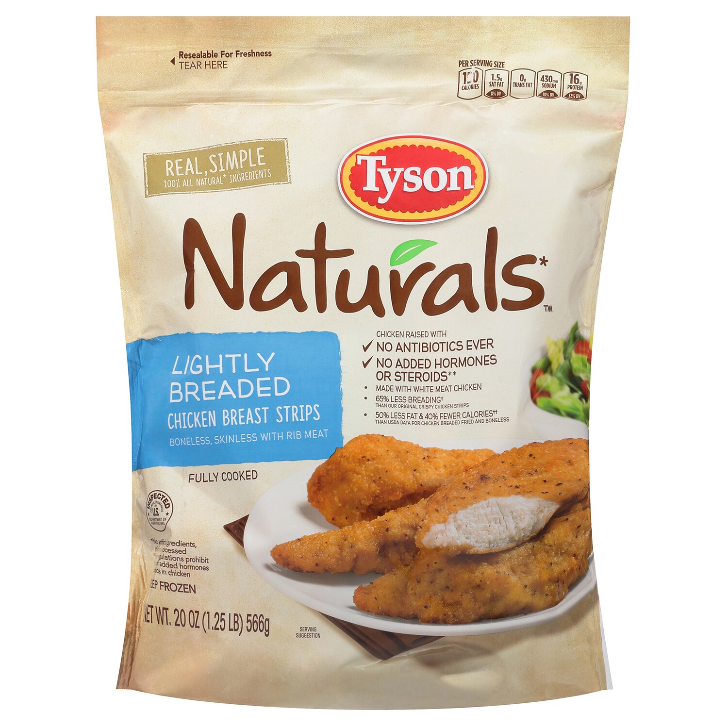 Tyson Naturals Lightly Breaded Chicken Breast Strips