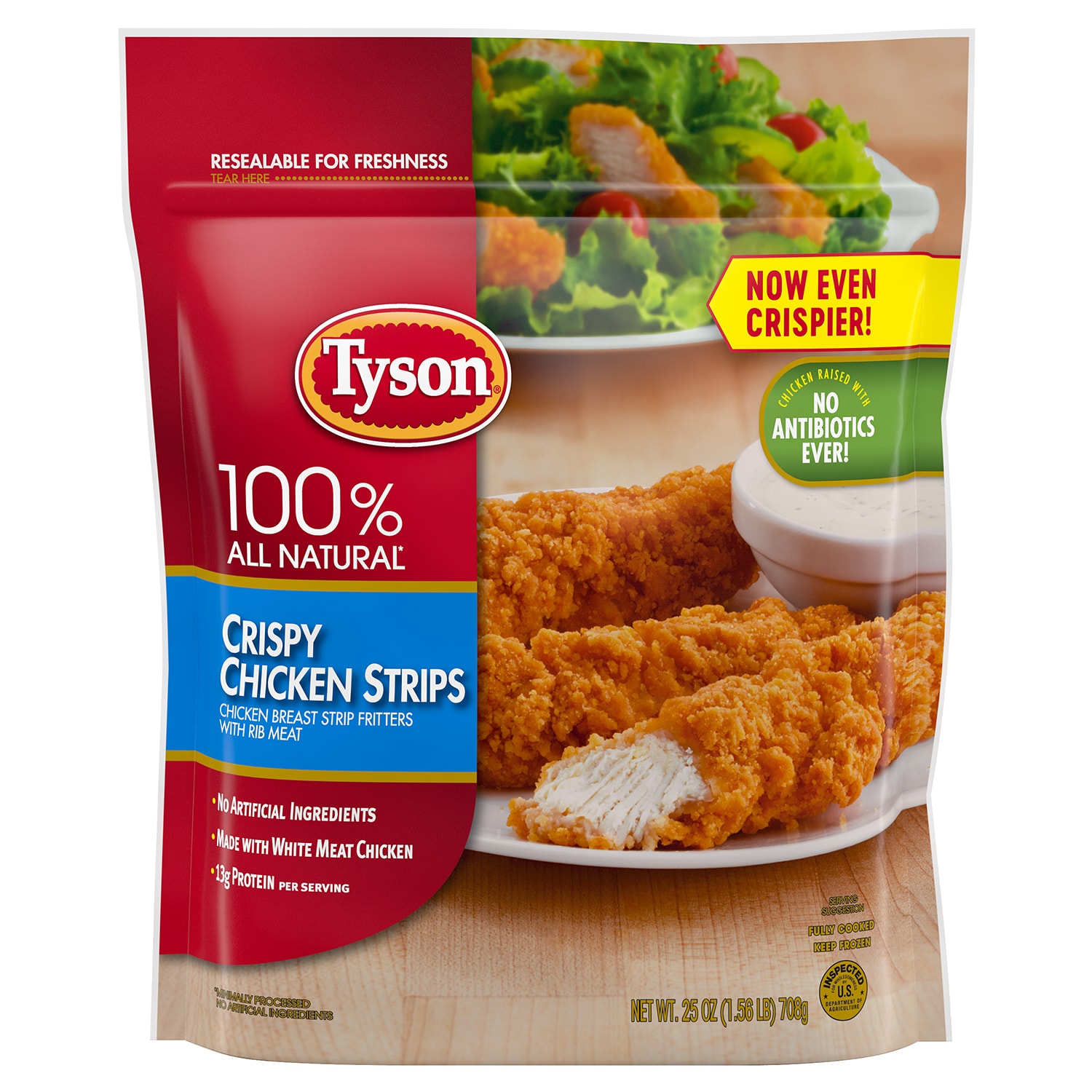 Tyson Fully Cooked Crispy Chicken Strips
