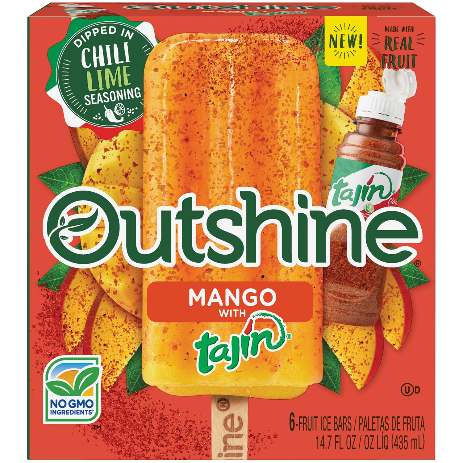 Outshine Fruit Bars, Mango with Tajín