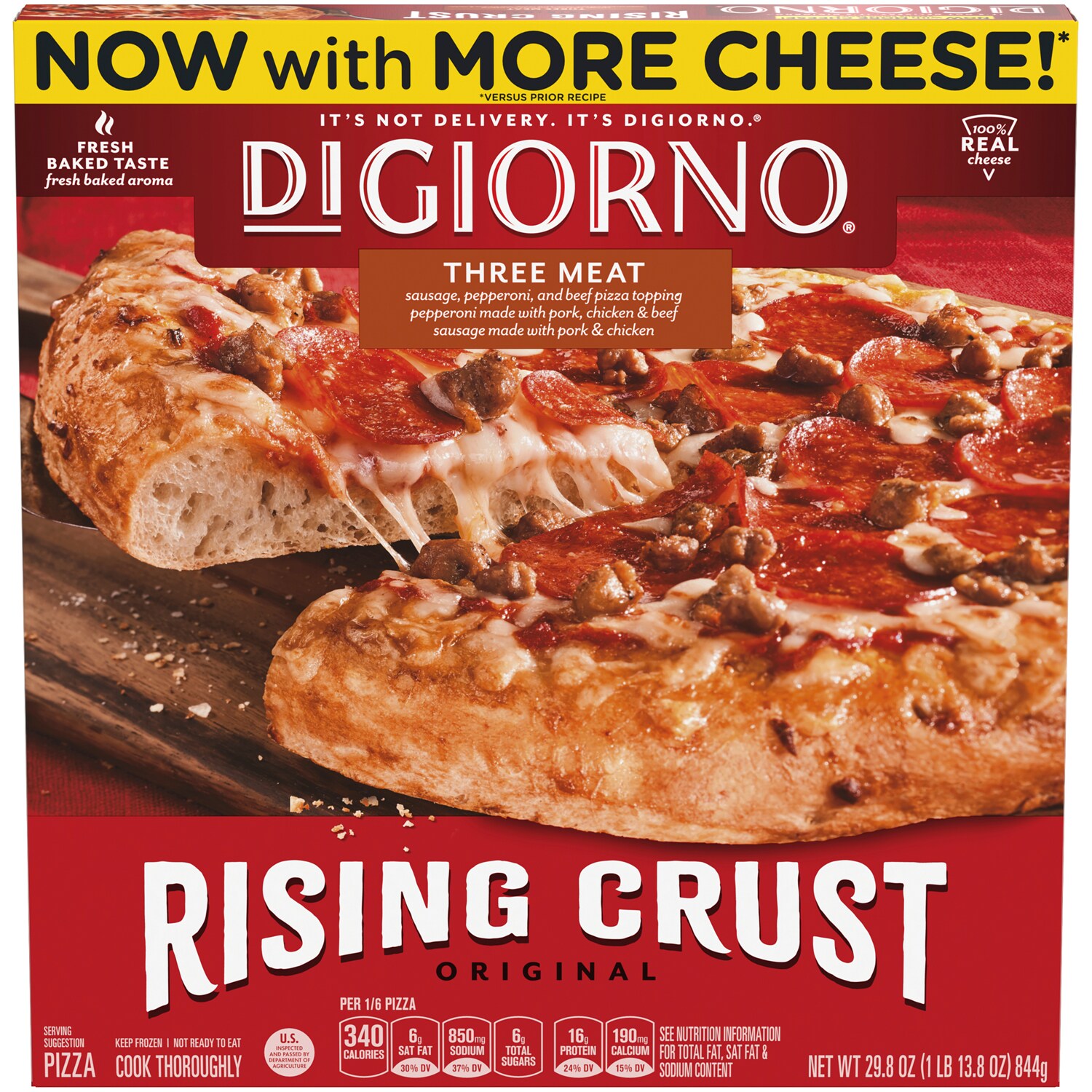 DiGiorno Original Rising Crust Pizza, Three Meat