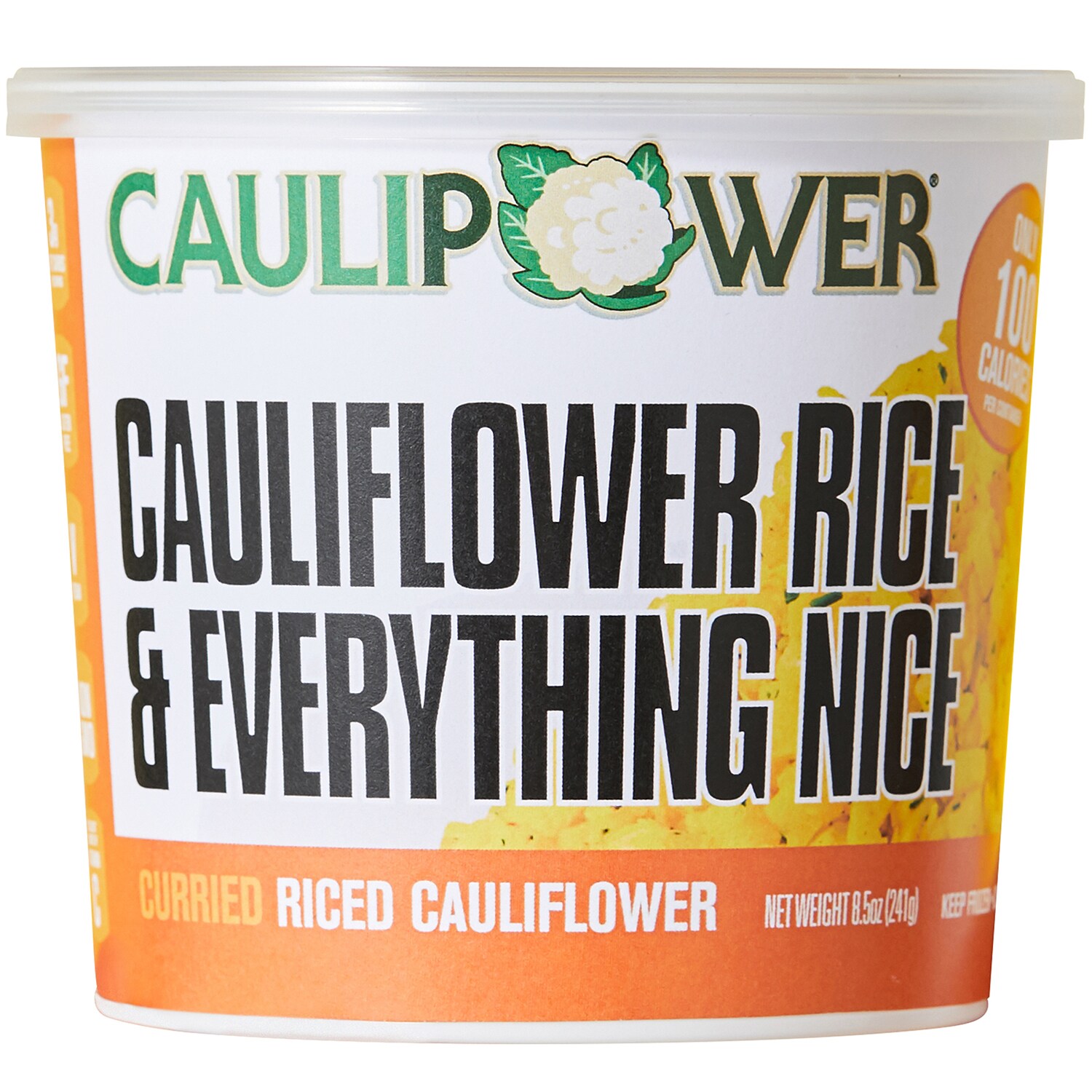 CAULIPOWER Riced Cauliflower Cup, Curried, Frozen