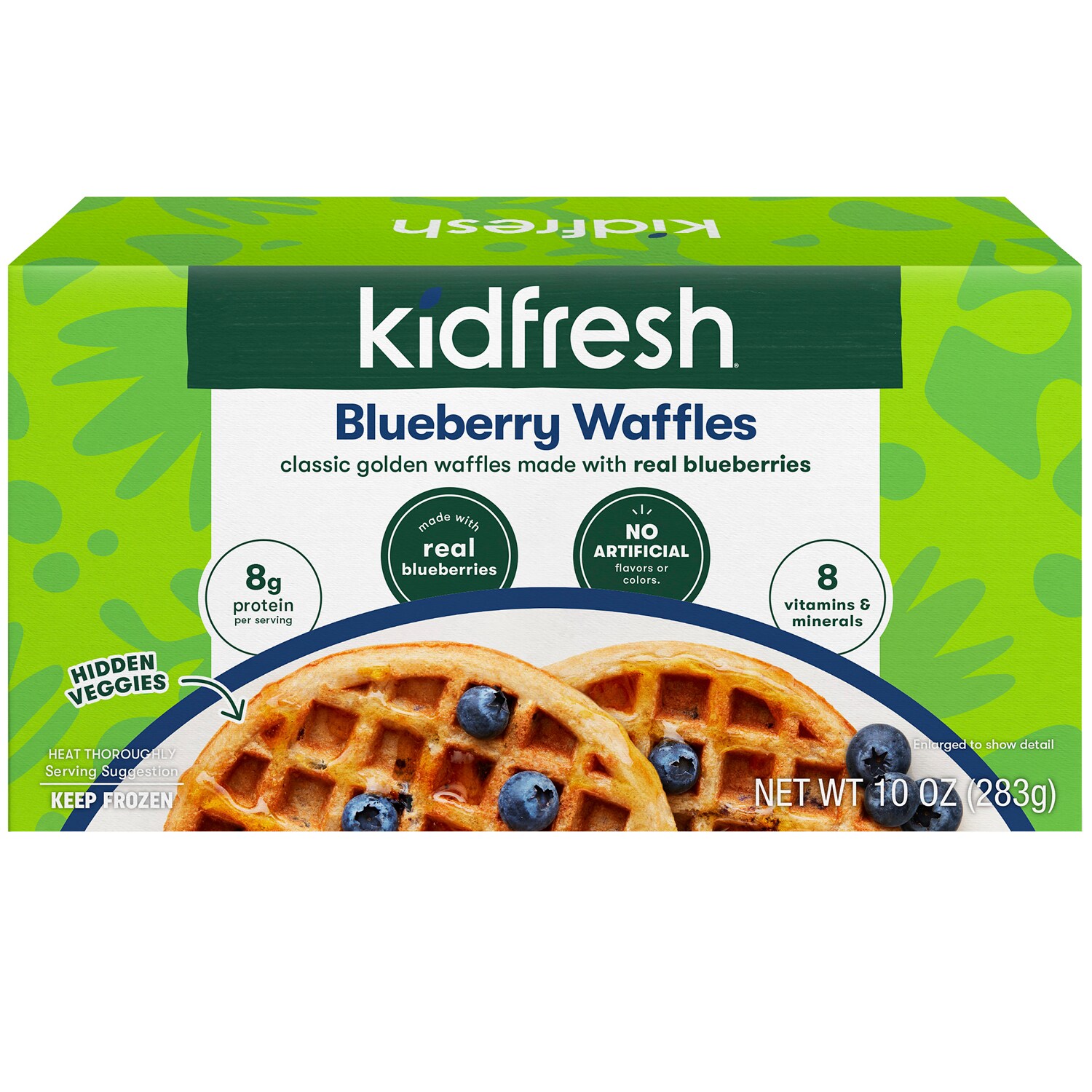 Kidfresh Waffles, Blueberry