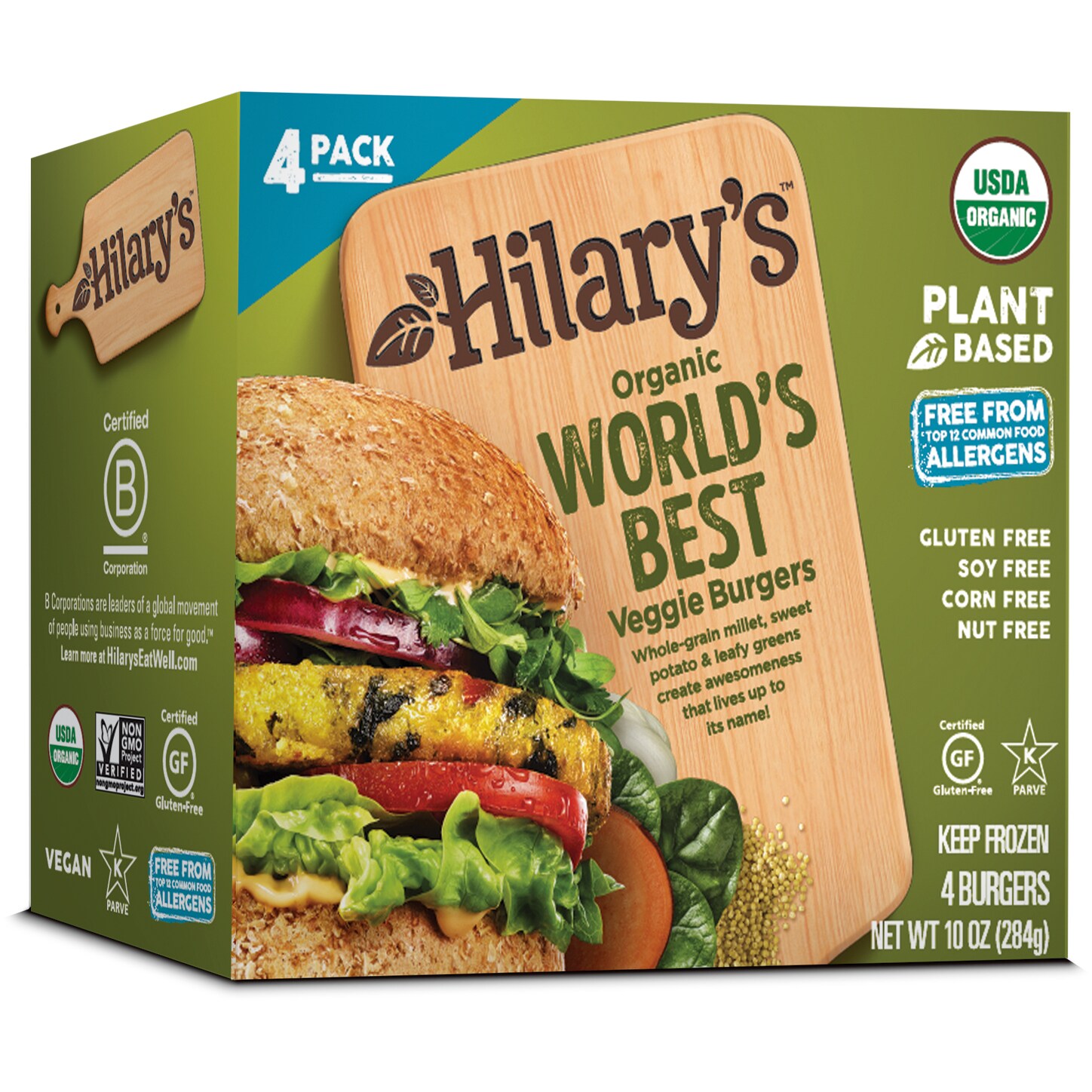 Hilary's Eat Well Organic World's Best Veggie Burgers
