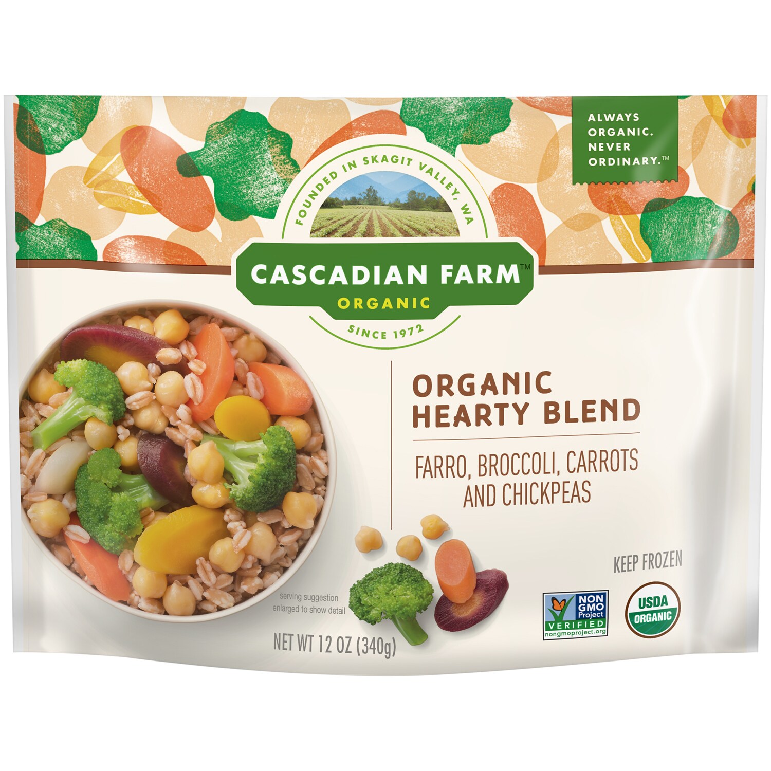 Cascadian Farm Organic Hearty Blend, Frozen