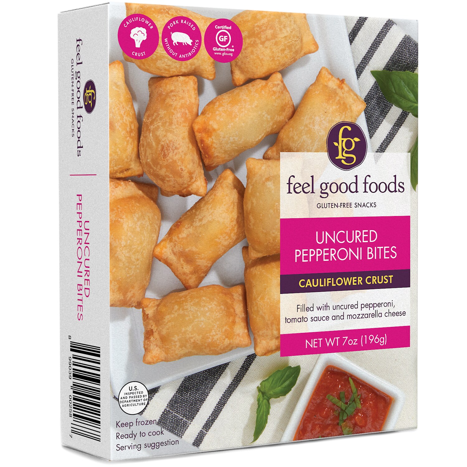 Feel Good Foods Snack Bites, Uncured Pepperoni