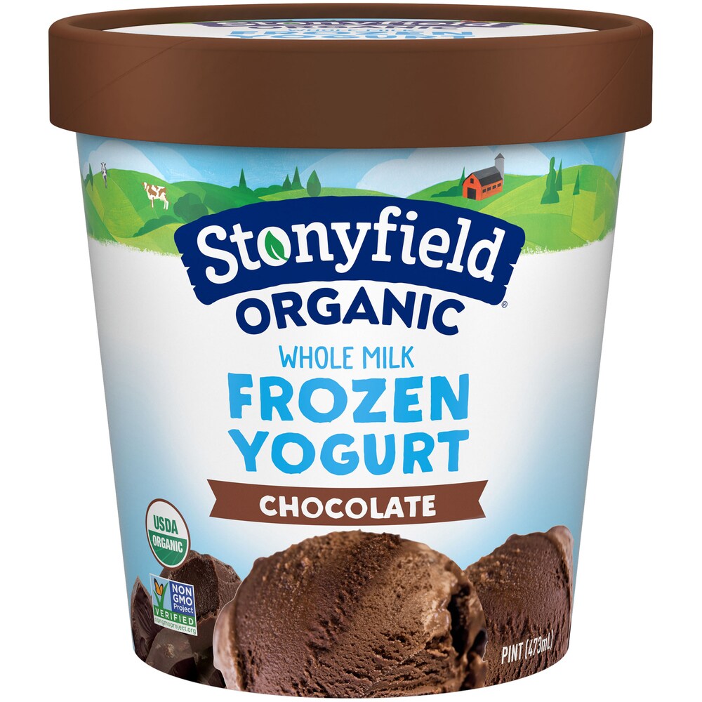 Stonyfield Organic Whole Milk Frozen Yogurt, Chocolate