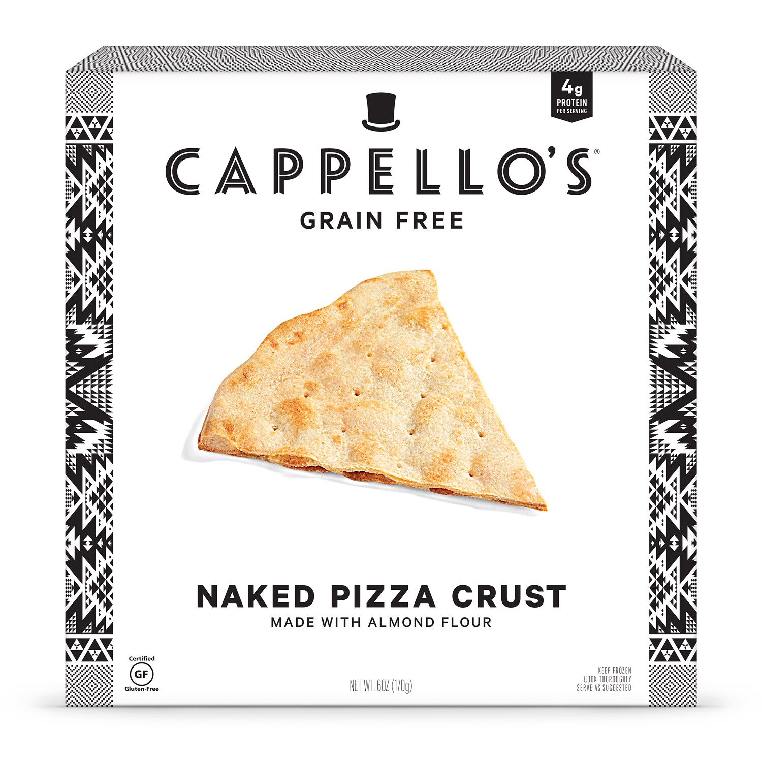 Cappello's Almond Flour Naked Pizza Crust, Frozen