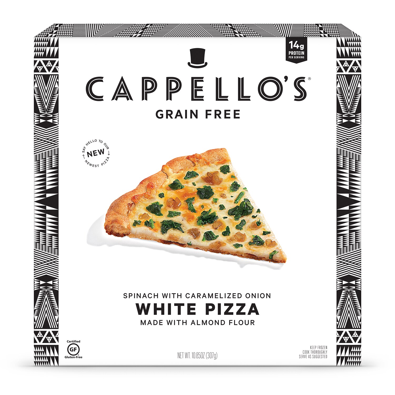 Cappello's Almond Flour White Pizza, Frozen