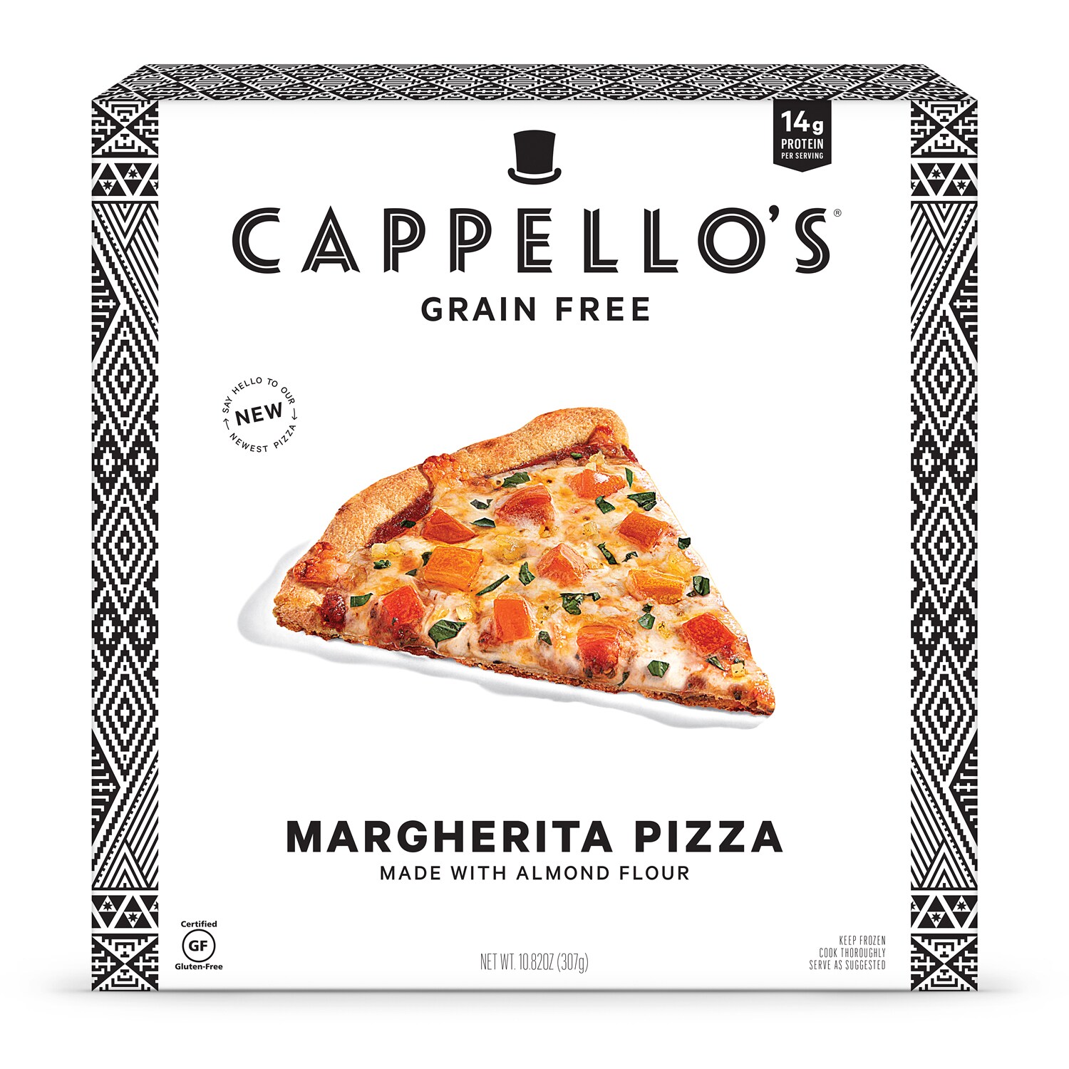 Cappello's Almond Flour Margherita Pizza, Frozen