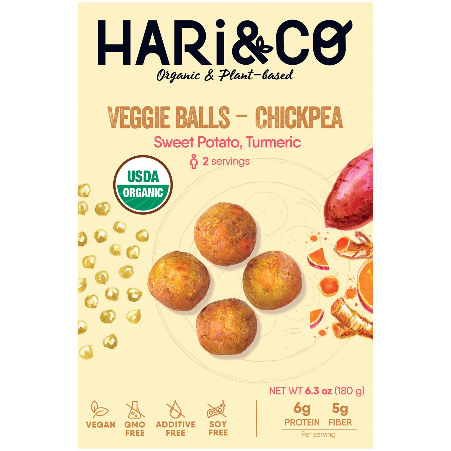 Hari & Co Organic Veggie Balls, Chickpea