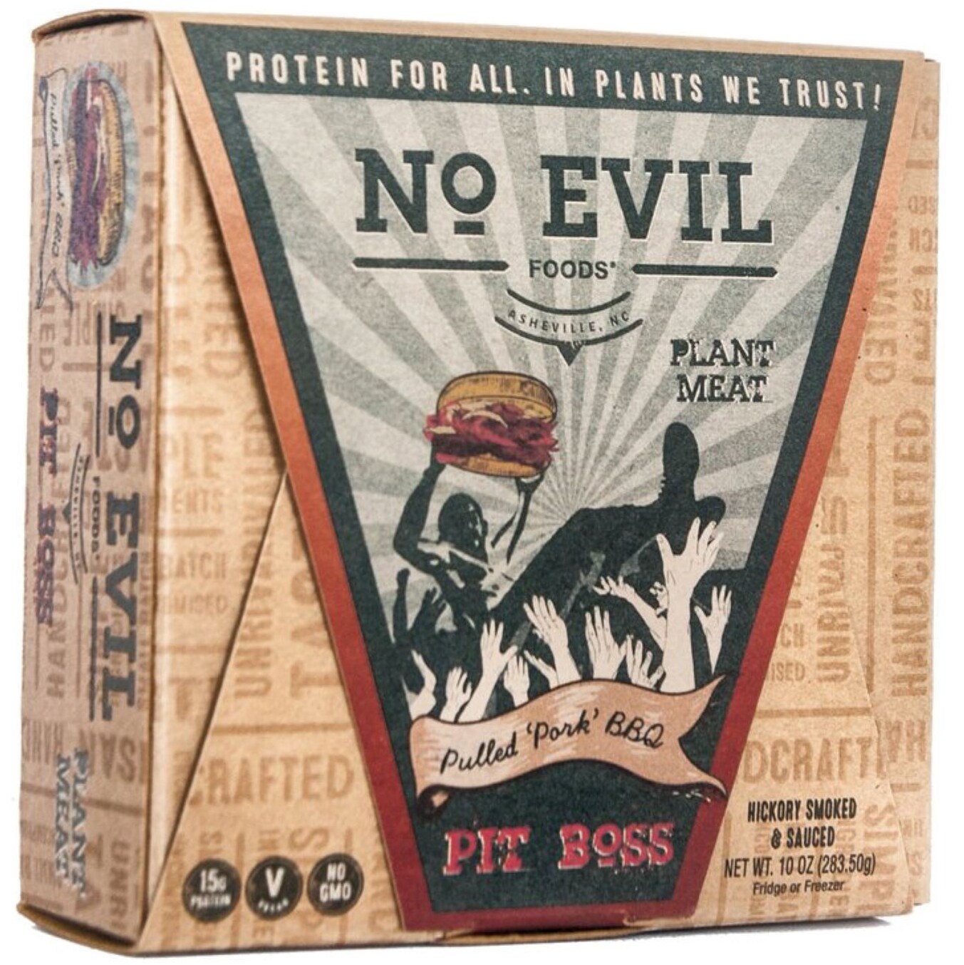 No Evil Foods Plant Based Pulled 'Pork', Pit Boss