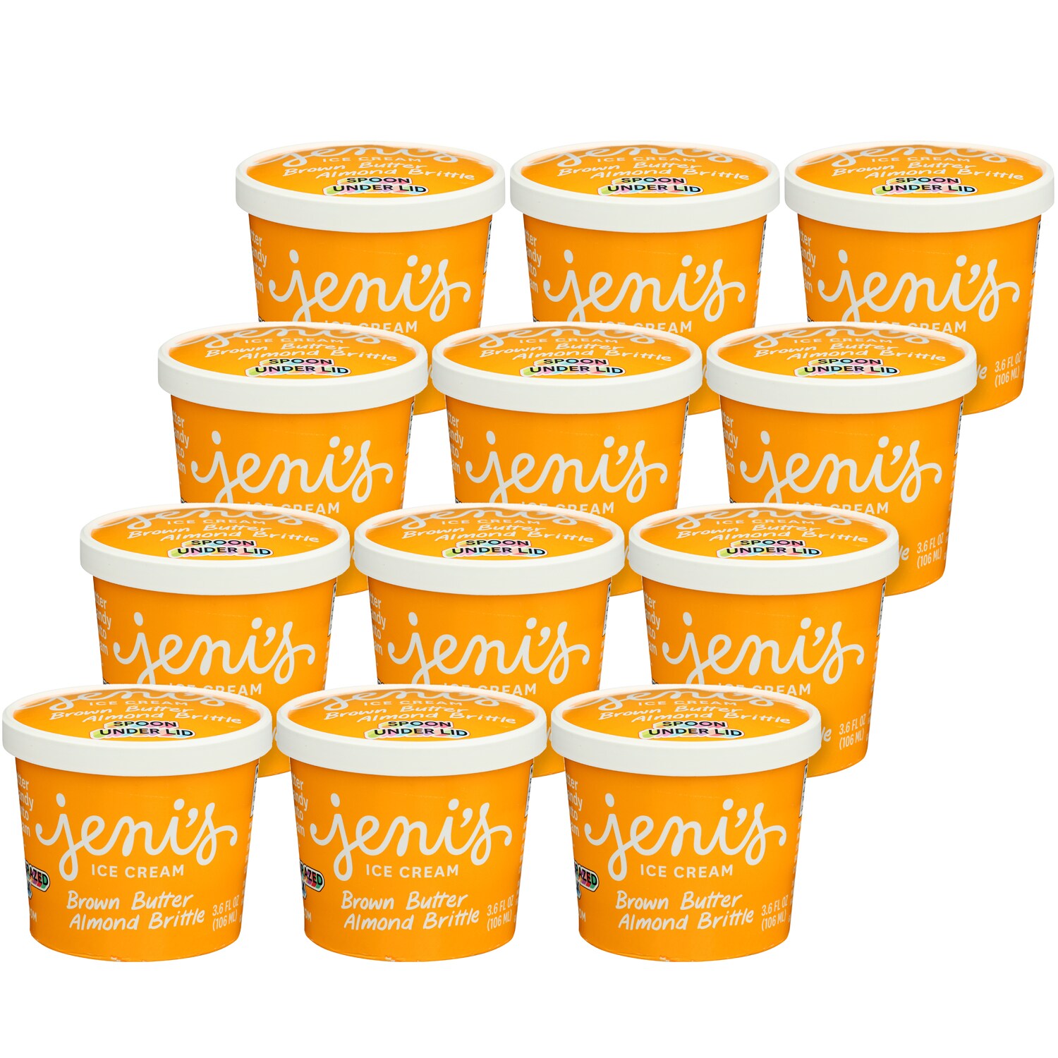 Jeni's Ice Cream Mini Cups, Brown Butter Almond Brittle