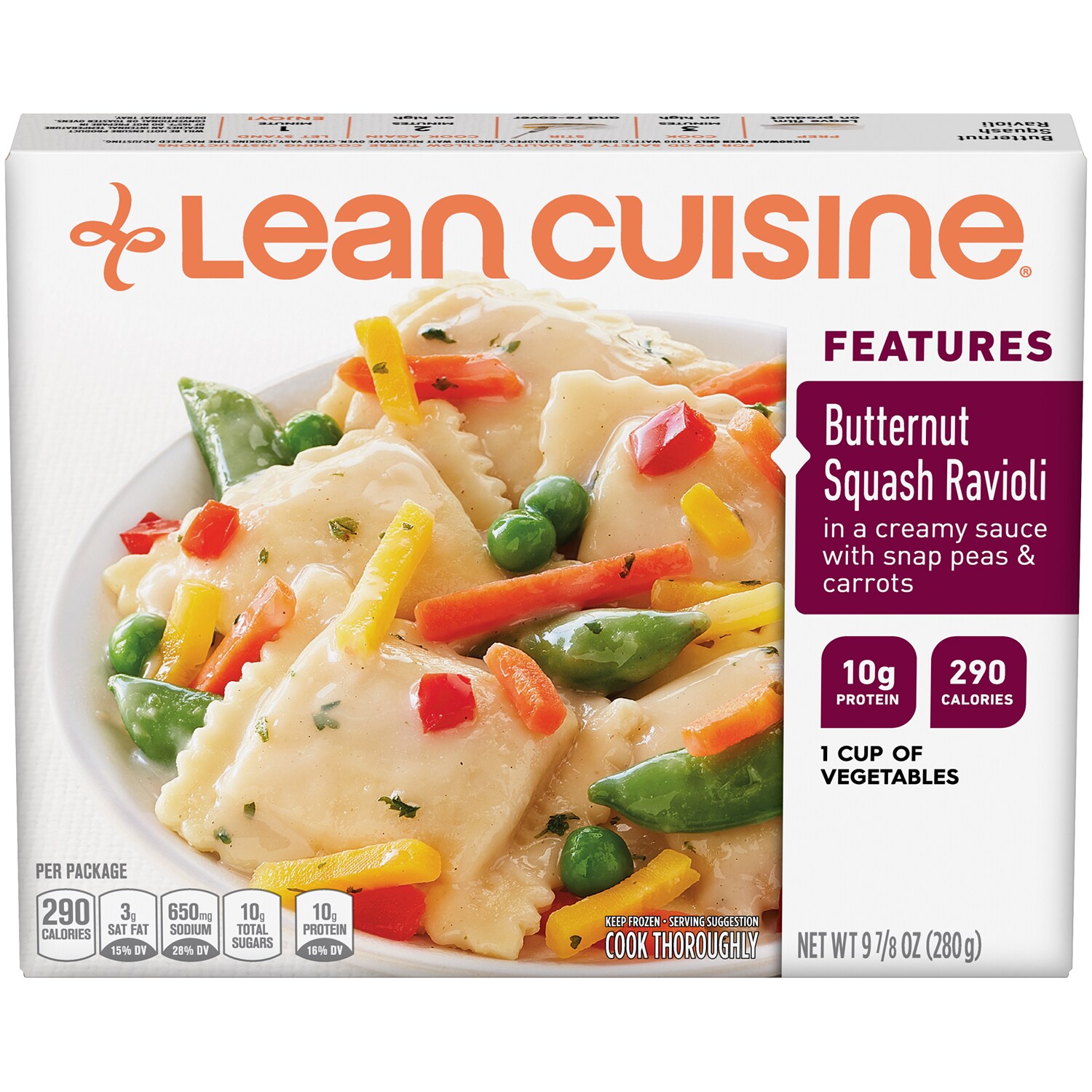 Lean Cuisine Features Butternut Squash Ravioli