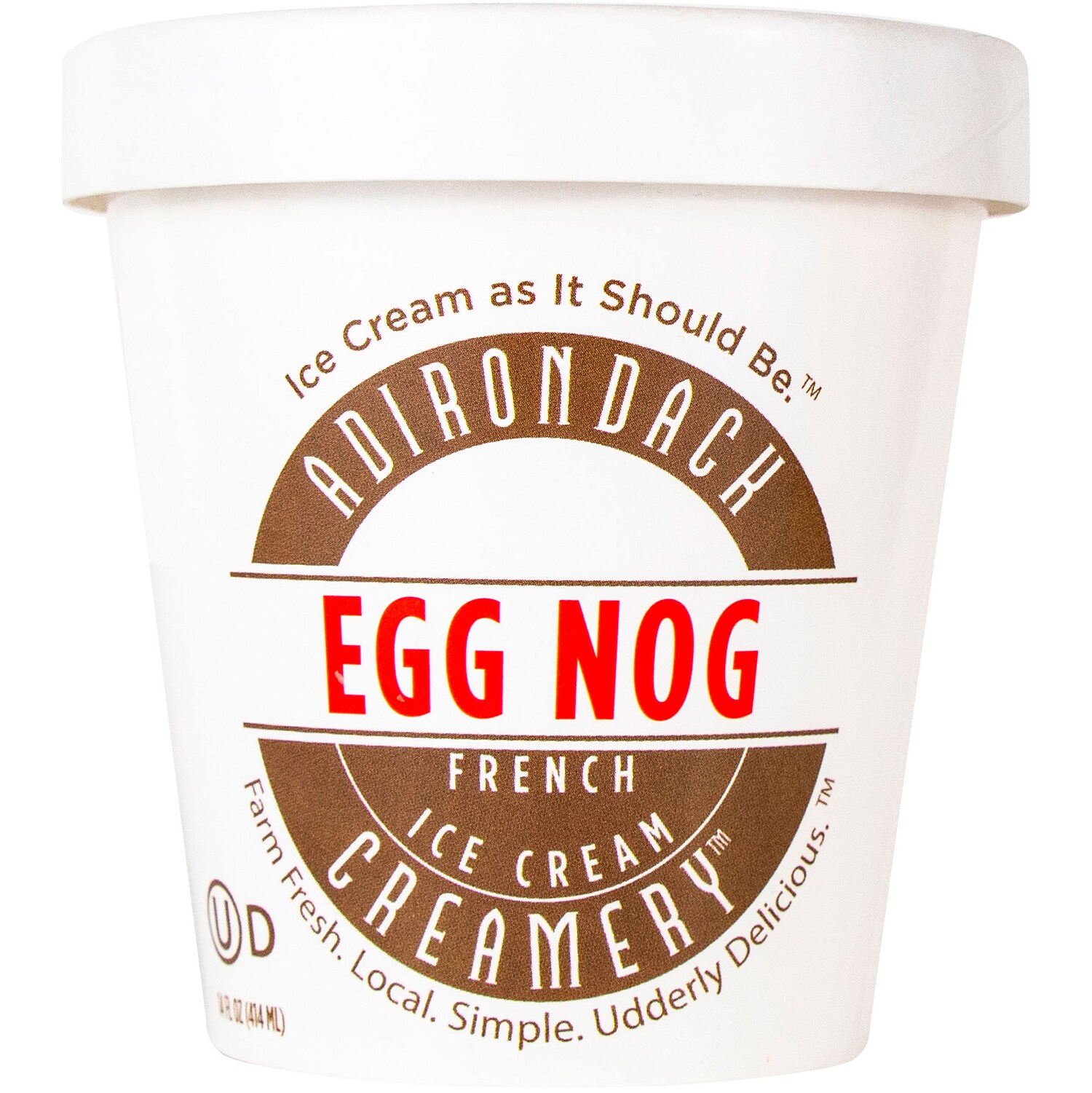 Adirondack Creamery Ice Cream, Egg Nog