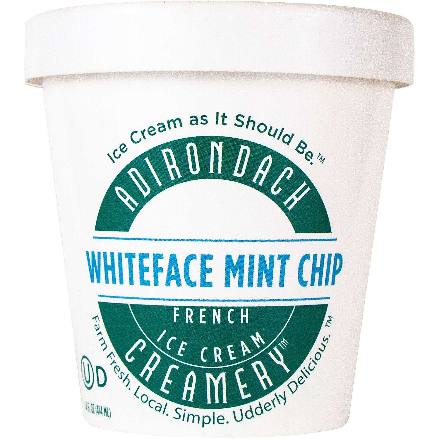Adirondack Creamery Ice Cream, Whiteface Mint Chip