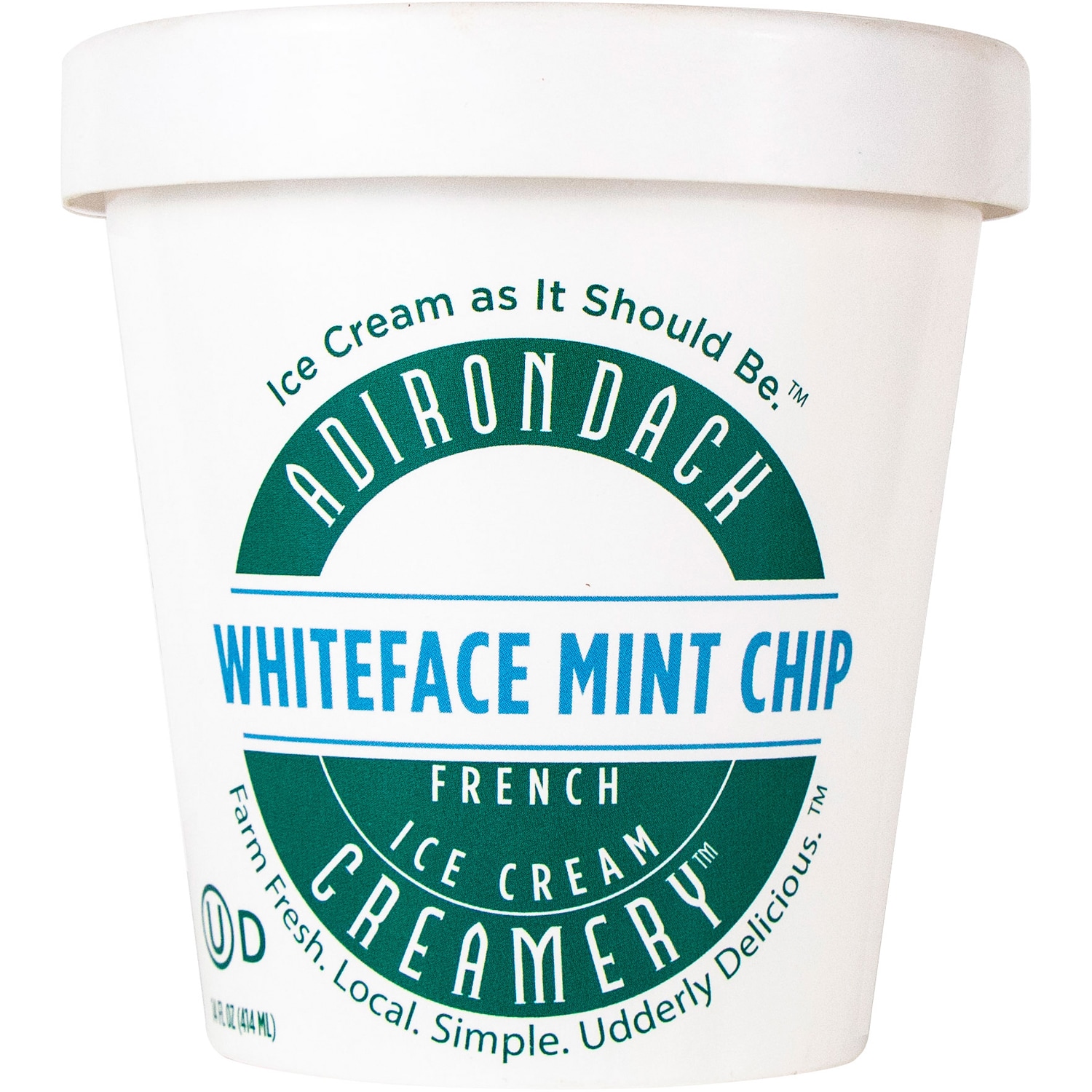 Adirondack Creamery Ice Cream, Whiteface Mint Chip