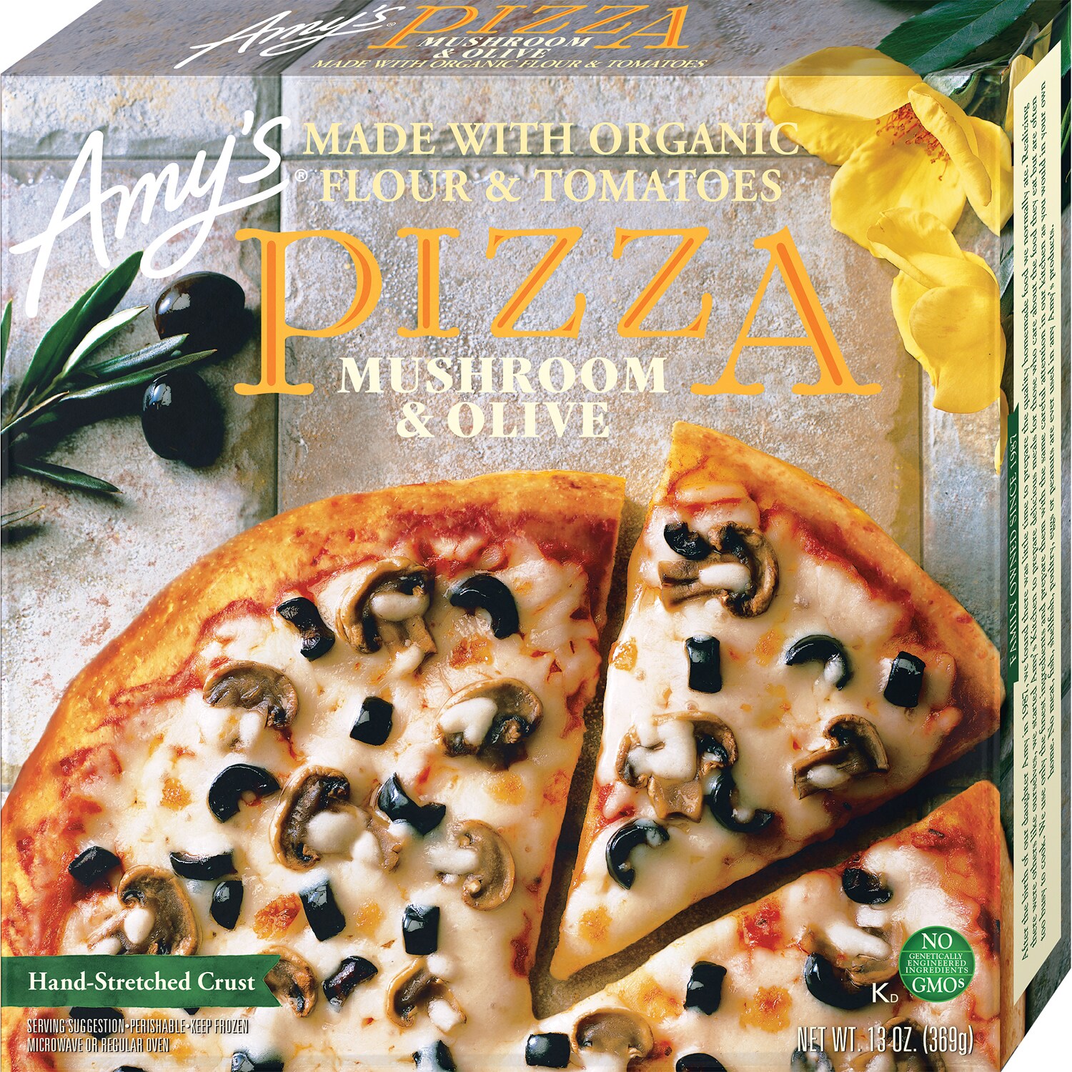 Amy's Hand-Stretched Crust Pizza, Mushroom & Olive