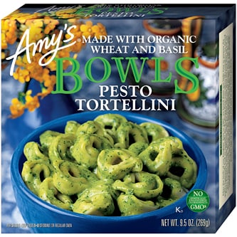 Amy's Bowls, Pesto Tortellini, Frozen