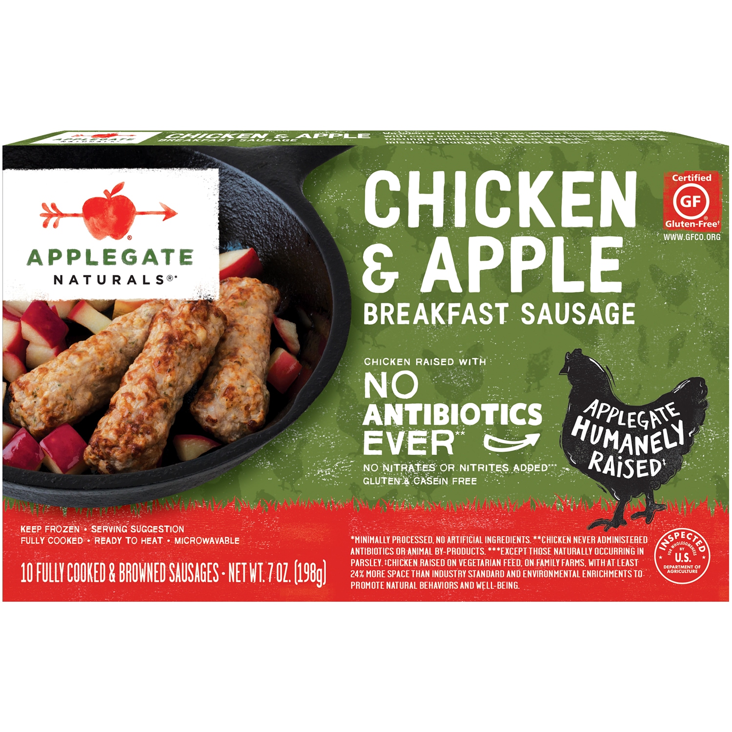 Applegate Naturals Breakfast Sausage, Chicken & Apple