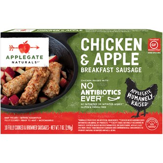 Applegate Naturals Breakfast Sausage, Chicken & Apple
