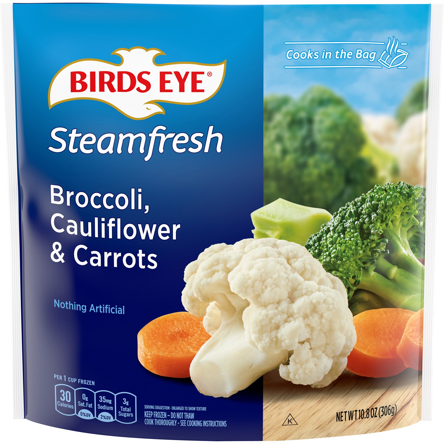 Birds Eye Steamfresh Broccoli, Cauliflower & Carrots, Frozen