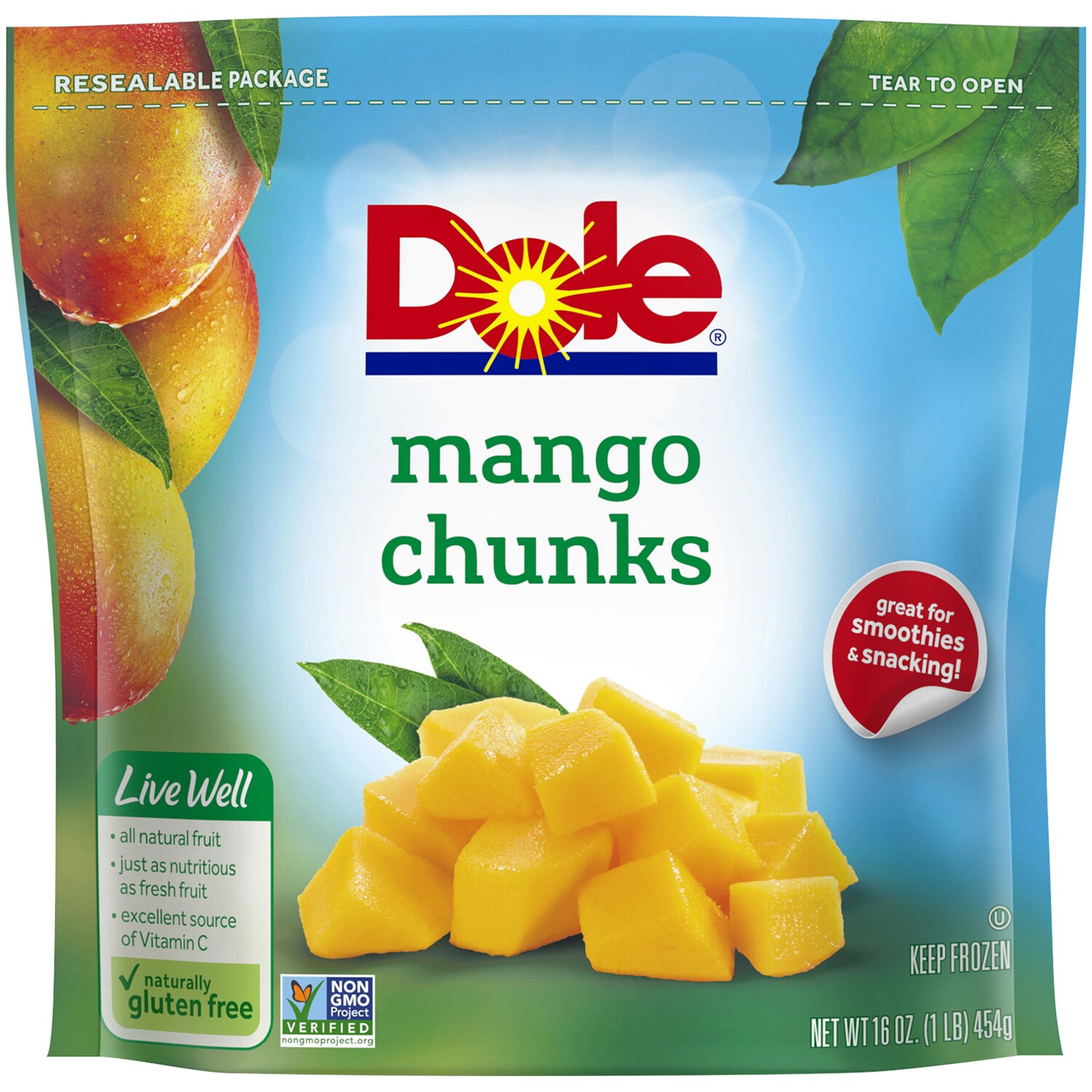 Dole Mango Chunks, Frozen
