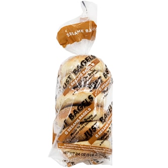 Just Bagels Whole Wheat Bagels, Frozen