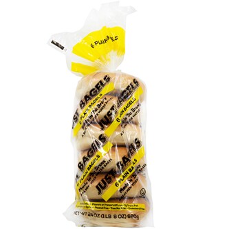 Just Bagels Plain Bagels, Frozen