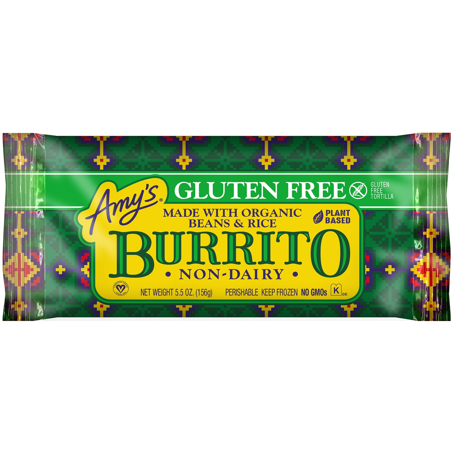 Amy's Gluten-Free Burrito, Bean & Rice, Frozen