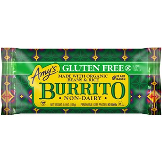 Amy's Gluten-Free Burrito, Bean & Rice, Frozen